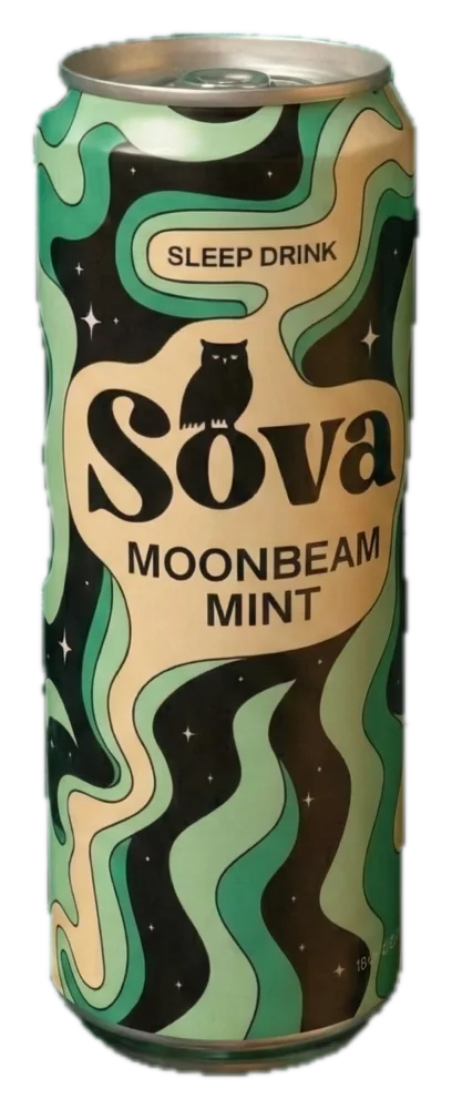 Sova Moonbeam Mint Sova - 12 Pack can